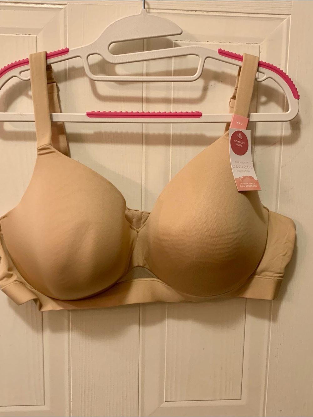 NWT Lane Bryant Cacique Comfort Bliss Full Coverage Bra 44C Nude